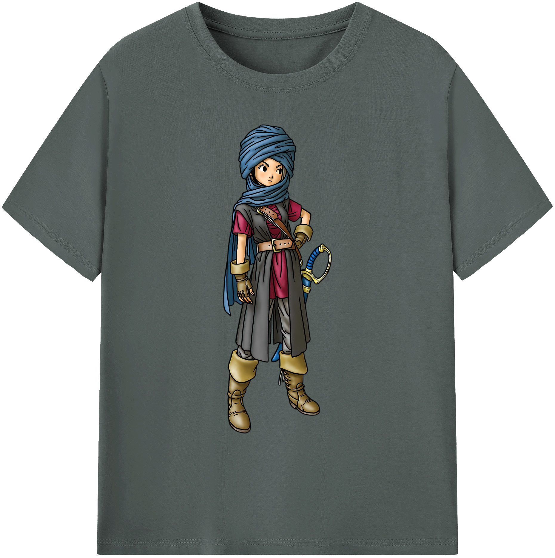 （画像用） ドラゴンクエスト Doragon Kuesuto Dragon Quest 綿100％ メンズ半袖Tシャツ｜肌触りやわらか＆通気性